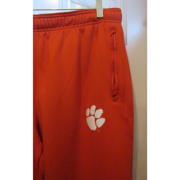 Nike Therma Fit Clemson Tigers Athletic Pants Orange Sweats Pockets Mens Size 2X - Picture 4 of 10